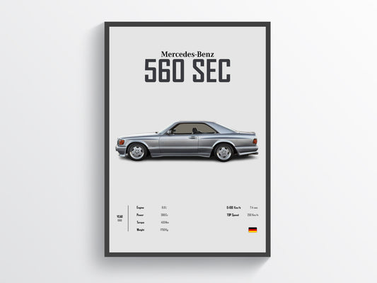 Mercedes 560 Sec Gris 2